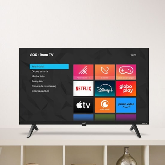 Televisor Smart 32P Led Aoc Roku Preto