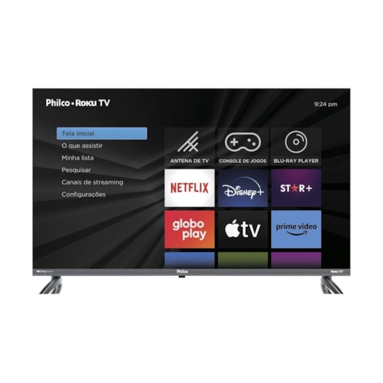 Televisor Smart 32P Philco Roku Tv Led Preto