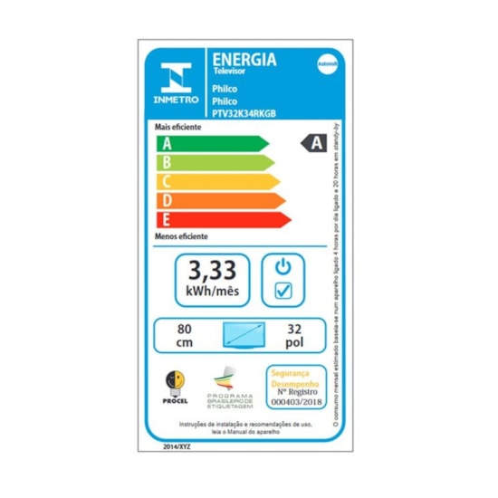 Televisor Smart 32P Philco Roku Tv Led Preto
