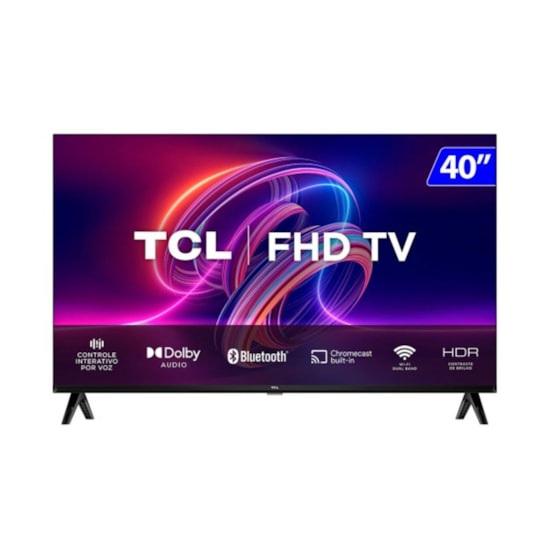 Televisor Smart 40P Google Tcl Coman Voz Preto