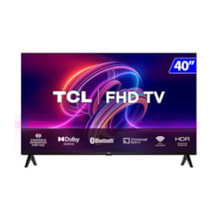 Televisor Smart 40P Google Tcl Coman Voz Preto Televisor Smart 40P Google Tcl Coman Voz Preto