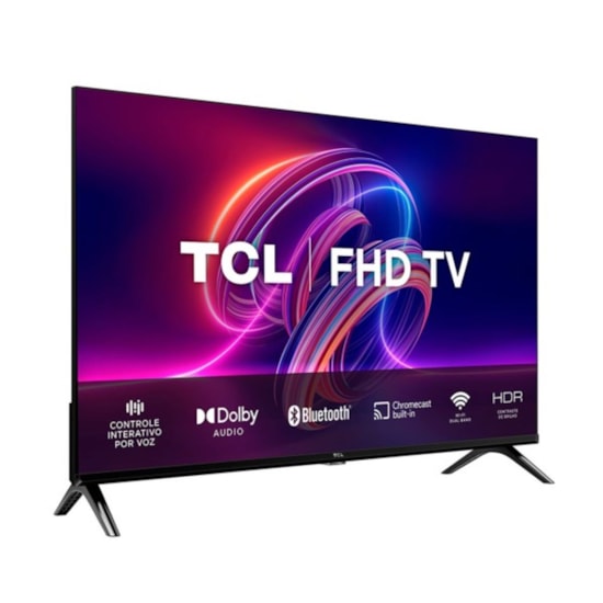 Televisor Smart 40P Google Tcl Coman Voz Preto