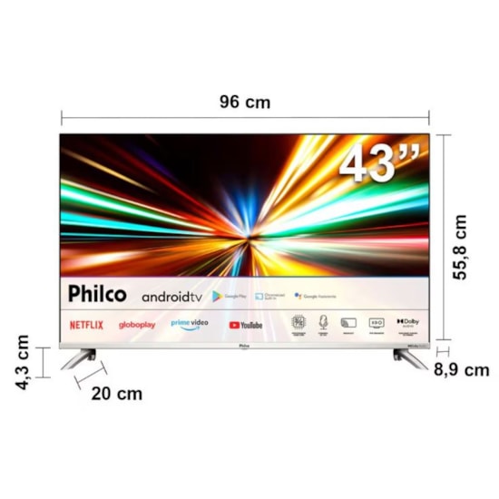 Televisor Smart 43P Philco Google Preto