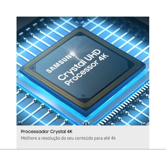 Televisor Smart 50P Crystal 4K Samsung Preto