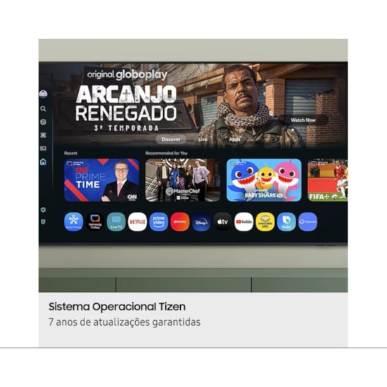 Televisor Smart 50P Crystal 4K Samsung Preto