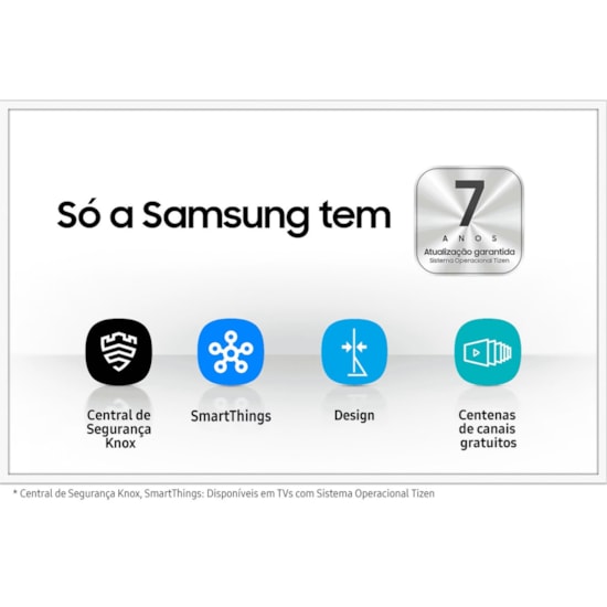 Televisor Smart 50P Crystal 4K Samsung Preto