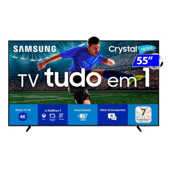 Televisor Smart 55P 4K Samsung Cryst Preto