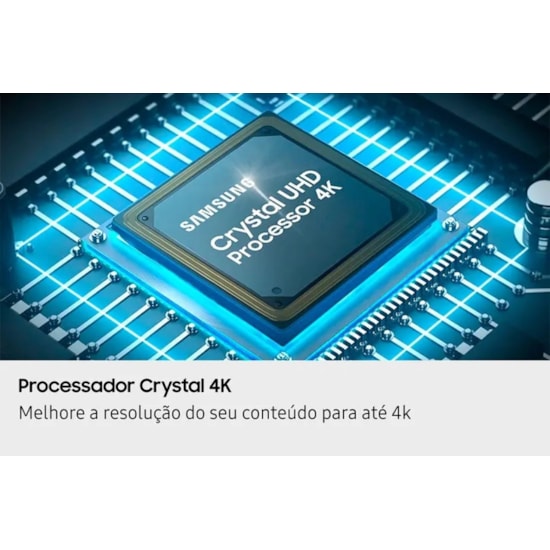 Televisor Smart 55P 4K Samsung Cryst Preto