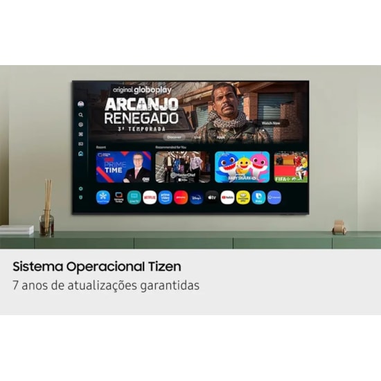 Televisor Smart 55P 4K Samsung Cryst Preto
