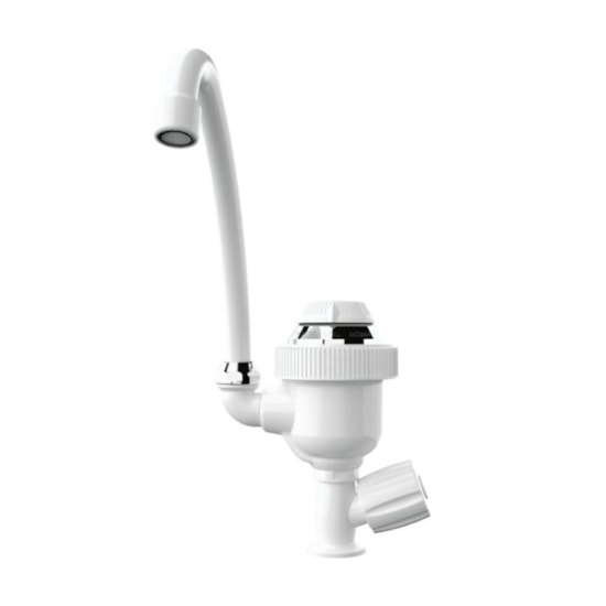 Torneira Eletrica B Alta Balcao 220/4400W Br Branco