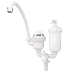 Torneira Eletrica E Filtro Agua 2 Em 1 220V 4400W Balcao Br Branco
