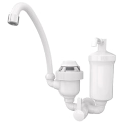 Torneira Eletrica E Filtro Agua 2 Em 1 220V 4400W Parede Br Branco