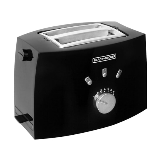 Torradeira Elétrica 800W Black Decker Preto Torradeira Elétrica 800W Black Decker Preto