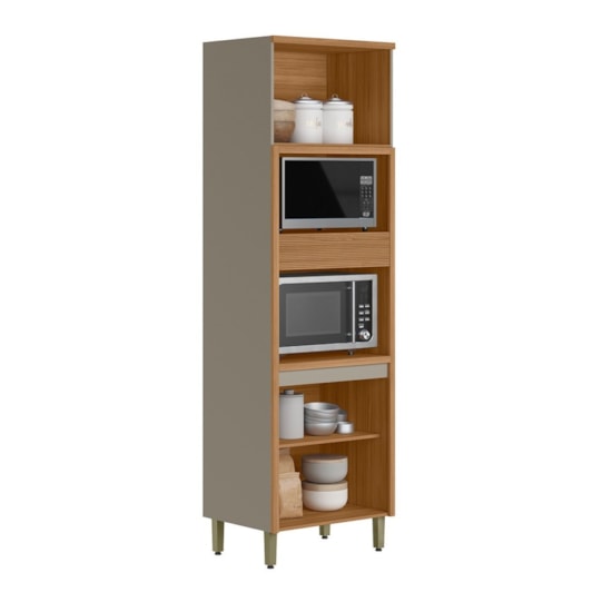 Torre Quente 70Cm Allure Linea Brasil Jequitiba/Gris Fosco