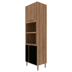 Torre Quente Forno E Micro 70Cm Camille Amêndoa/Preto Fosco Torre Quente Forno E Micro 70Cm Camille Amêndoa/Preto Fosco