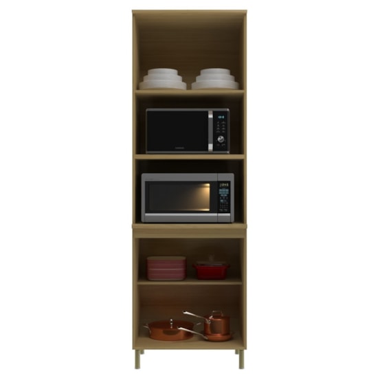 Torre Quente Forno E Micro 70Cm Florenca Canary/Off White 