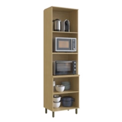 Torre Quente Forno Micro Nova Dubai Louro Freijo Champan Torre Quente Forno Micro Nova Dubai Louro Freijo Champan