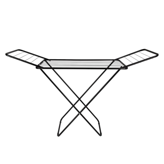 Varal De Chão Com Abas Slim Mor 15Kg Mor Preto Varal De Chão Com Abas Slim Mor 15Kg Mor Preto