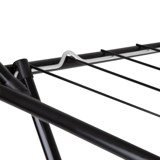 Varal De Chão Com Abas Slim Mor 15Kg Mor Preto Varal De Chão Com Abas Slim Mor 15Kg Mor Preto