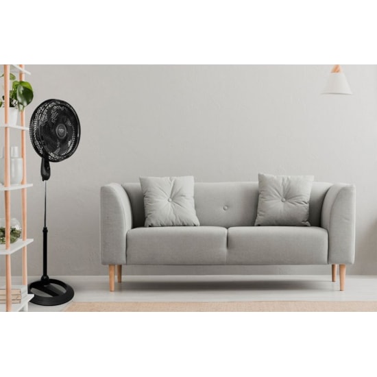 Ventilador Coluna 40Cm 160W 6 Pas 220V Preto Ventilador Coluna 40Cm 160W 6 Pas 220V Preto