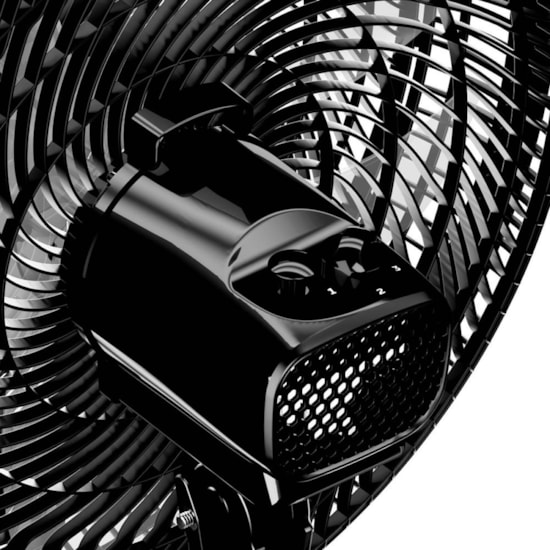 Ventilador Coluna 40Cm Turbo 10 Pas 220V Preto
