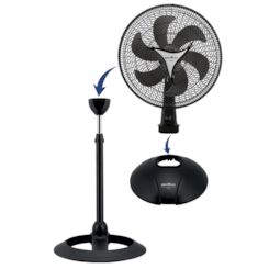 Ventilador Coluna E Mesa Turbo 40 2 Em 1 Preto Ventilador Coluna E Mesa Turbo 40 2 Em 1 Preto