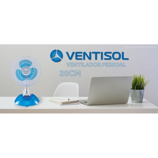 Ventilador Mesa 20Cm Mini Premium Branco