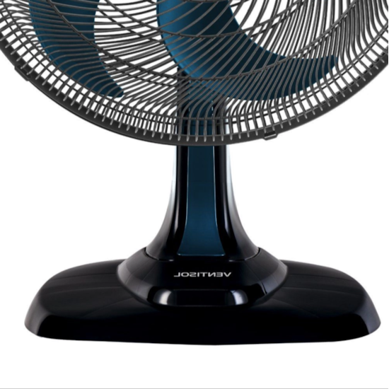 Ventilador Mesa Turbo 6 Pás 30Cm 220V Pr Azul