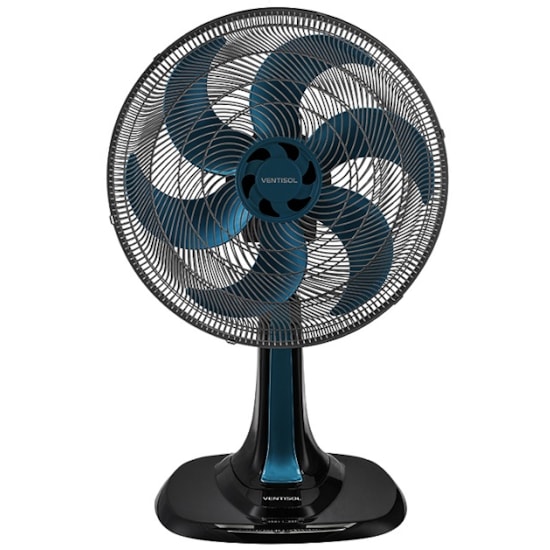 Ventilador Mesa Turbo 6 Pás 30Cm 220V Premium Ventisol Azul