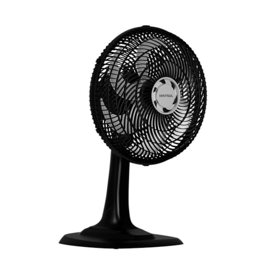 Ventilador Mesa Turbo 6 Pás 30Cm 220V Premium Ventisol Preto
