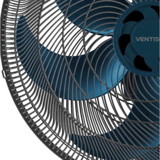 Ventilador Mesa Turbo 6 Pas 40Cm 220V Azul