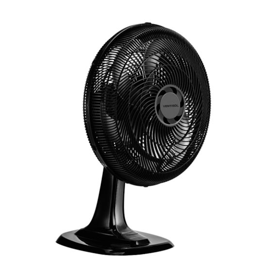 Ventilador Mesa Turbo 6 Pás 40Cm 220V Preto