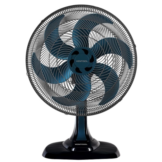 Ventilador Mesa Turbo 6 Pas 50Cm 220V Azul