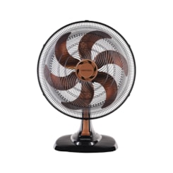 Ventilador Mesa Turbo 6 Pas 50Cm 220V Preto Bronze