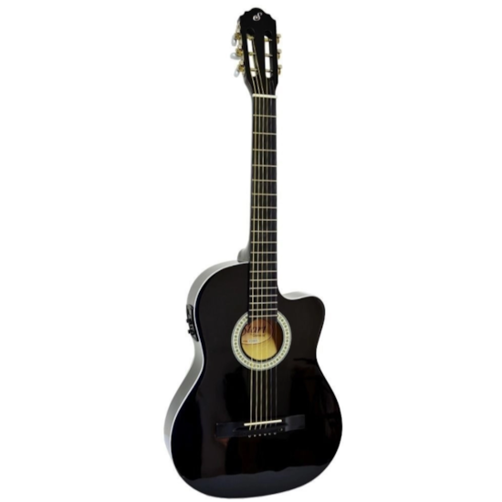 Violao Flat Aco Eletroacustico Sf-14 Preto Violao Flat Aco Eletroacustico Sf-14 Preto